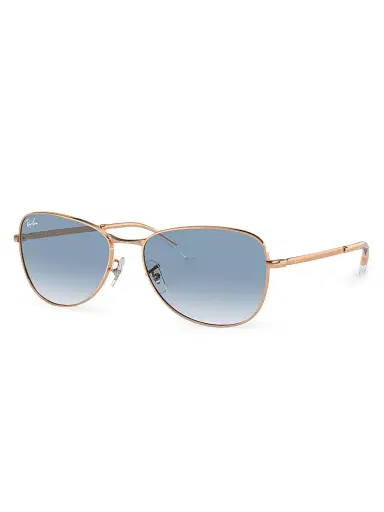 Ray-Ban Women's RB3733 59MM Aviator Sunglasses - Gold Blue Gradient | Thumbnail 1 Ray-Ban Women's RB3733 59MM Aviator Sunglasses - Gold Blue Gradient | Thumbnail 1