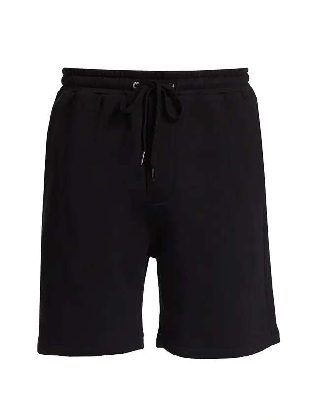 Men's 4 x 4 Lofi Track Regular-fit Cotton Shorts - Black