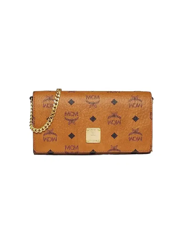 MCM Women's Visetos Leather Mini Crossbody Bag - Cognac