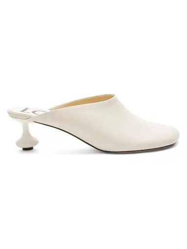 Loewe Women's Toy 45MM Leather Mules - White - Size 6 | Thumbnail 1