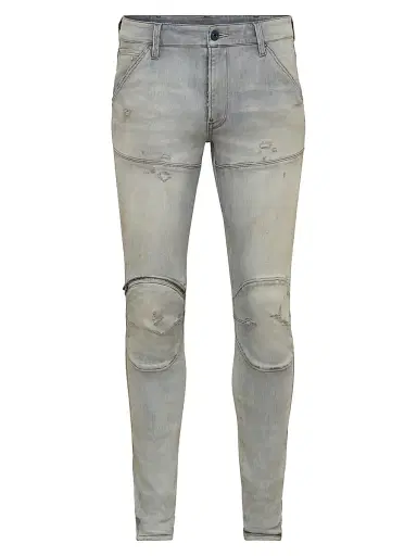 G-Star Men's D-5620 3D Zip Skinny Faded Jeans | Thumbnail 1