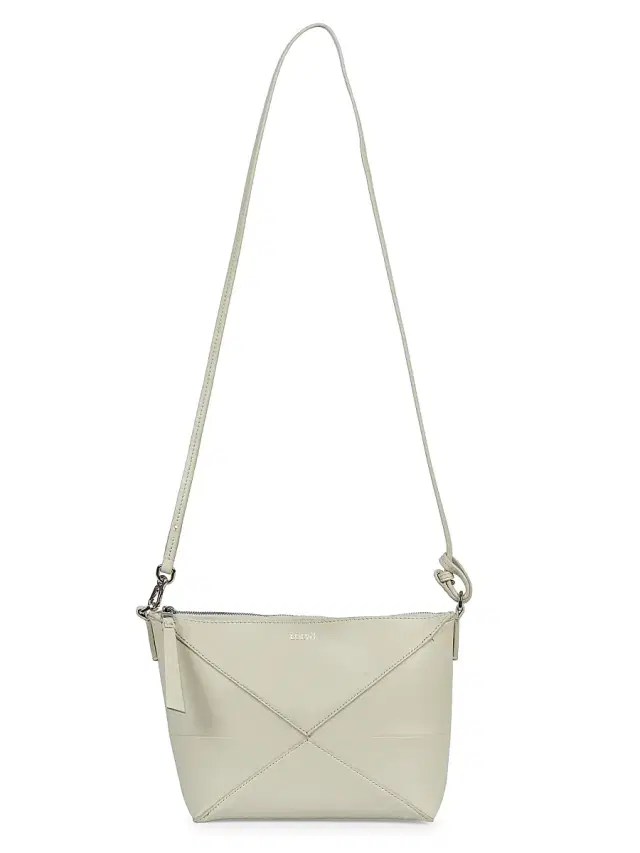 LOEWE Women's Puzzle Fold Leather Shoulder Bag - Sea Salt