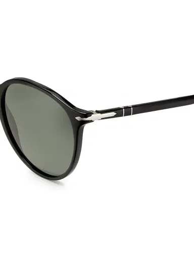 PERSOL Men's 56MM Round Sunglasses - Black Dark Green | Thumbnail 3 PERSOL Men's 56MM Round Sunglasses - Black Dark Green | Thumbnail 3