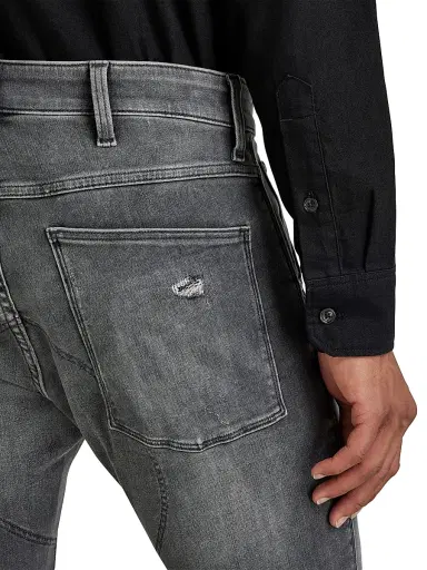 G-Star Men's 5620 3D Zip Knee Skinny Jeans - Vintage Ripped Basalt | Thumbnail 5 G-Star Men's 5620 3D Zip Knee Skinny Jeans - Vintage Ripped Basalt | Thumbnail 5