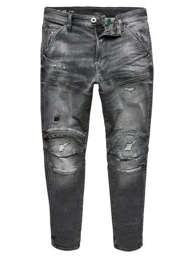G-Star Men's 5620 3D Zip Knee Skinny Jeans - Vintage Ripped Basalt | Thumbnail 1 G-Star Men's 5620 3D Zip Knee Skinny Jeans - Vintage Ripped Basalt | Thumbnail 1