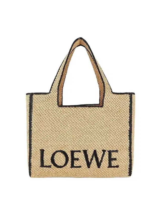 LOEWE Women's  x Paula's Ibiza  Logo Raffia Tote Bag - Natural