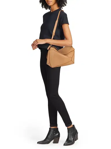 LOEWE Women's Puzzle Edge Grained Leather Bag - Toffee | Thumbnail 2 LOEWE Women's Puzzle Edge Grained Leather Bag - Toffee | Thumbnail 2