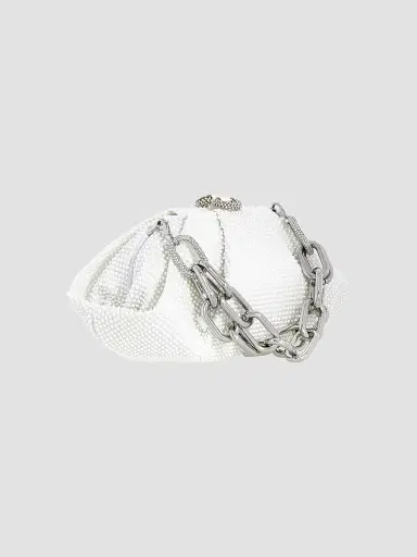 Judith Leiber Couture Women's Gemma Crystal & Imitation Pearl Clutch | Thumbnail 4