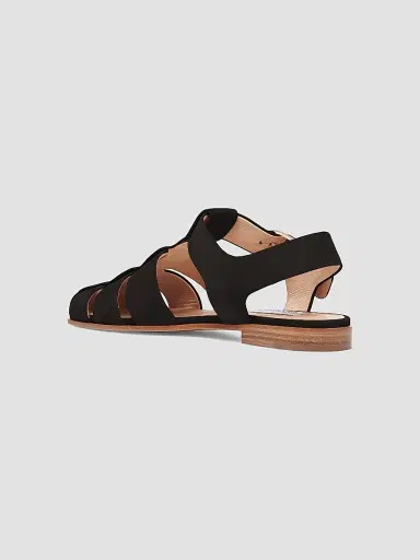 Gabriela Hearst Women's Lynn Suede Fisherman Sandals - Black - Size 12 | Thumbnail 2 Gabriela Hearst Women's Lynn Suede Fisherman Sandals - Black - Size 12 | Thumbnail 2