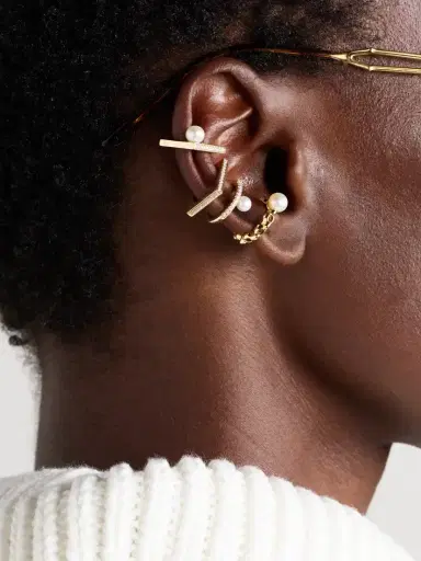 Mizuki Sea Of Beauty 14-karat Gold Pearl Ear Cuff | Thumbnail 4 Mizuki Sea Of Beauty 14-karat Gold Pearl Ear Cuff | Thumbnail 4