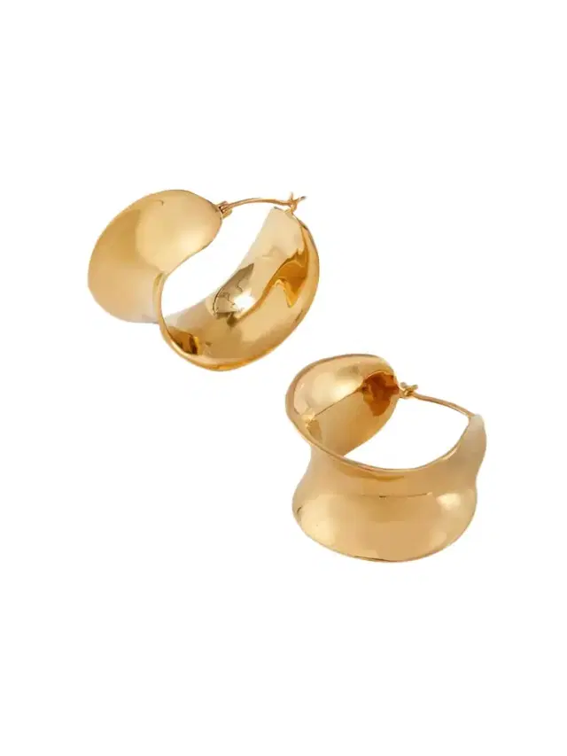 AGMES Laila Gold Vermeil Hoop Earrings