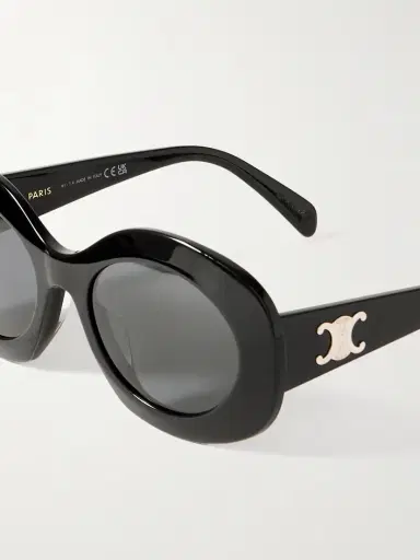 CELINE Eyewear Triomphe Oversized Round-frame Acetate Sunglasses | Thumbnail 4 CELINE Eyewear Triomphe Oversized Round-frame Acetate Sunglasses | Thumbnail 4
