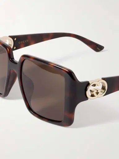 Gucci Eyewear Oversized Square-frame Tortoiseshell Acetate Sunglasses | Thumbnail 4