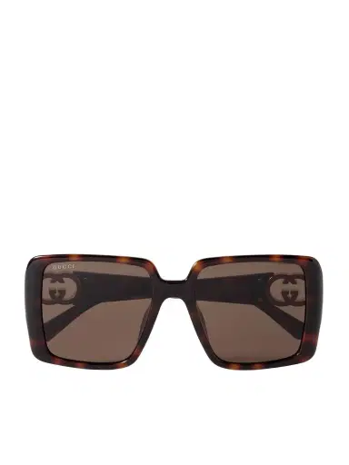Gucci Eyewear Oversized Square-frame Tortoiseshell Acetate Sunglasses | Thumbnail 1
