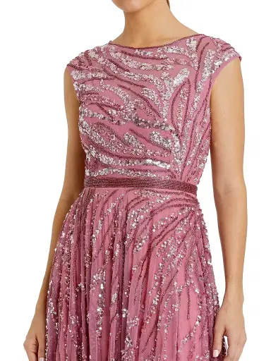 Mac Duggal Women's Embellished A-Line Gown - Plum - Size 18 | Thumbnail 4