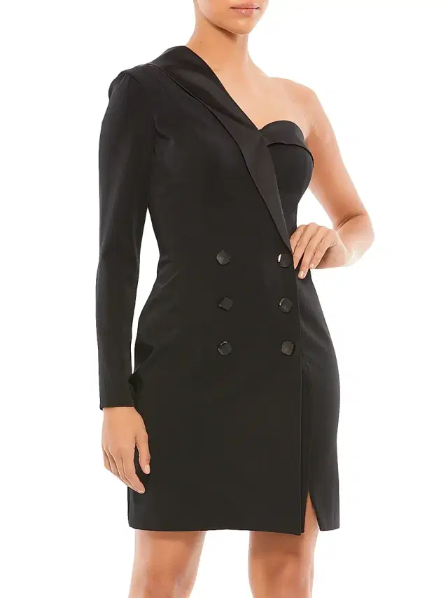 Mac Duggal Women's Ieena One-Shoulder Cocktail Dress - Black