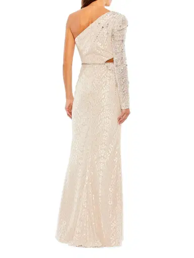 Mac Duggal Women's Evening Asymmetric Column Gown | Thumbnail 1