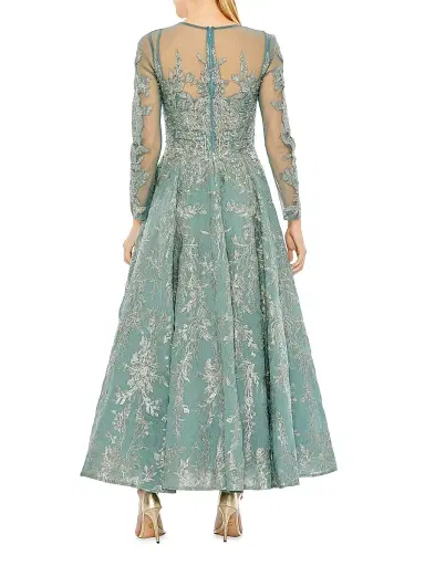 Mac Duggal Women's Floral Embellished Cocktail Dress - Jade | Thumbnail 2