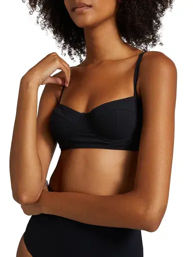 Ulla Johnson Women's Zahara Bikini Top - Noir | Thumbnail 5