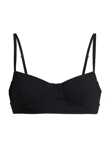 Ulla Johnson Women's Zahara Bikini Top - Noir | Thumbnail 1