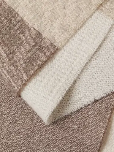 rag & bone Women's Millie Colorblocked Wool Scarf - Cream Multi | Thumbnail 4