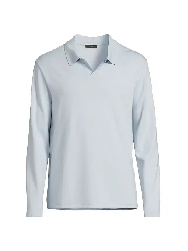 Vince Men's Milano Johnny Collar Shirt - Whitecap