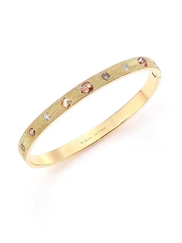 Women's Talisman Core Diamond & 18K Yellow Gold Bangle Bracelet - Gold