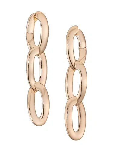 Vhernier Women's Olimpia 18K Rose Gold Link Earrings - Pink Gold | Thumbnail 1