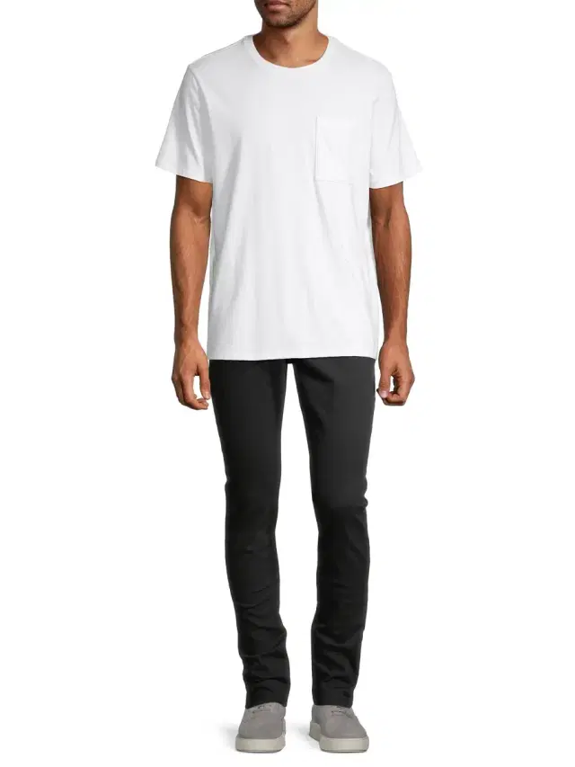 Men's Oversized Short-Sleeve Cotton Tee - White