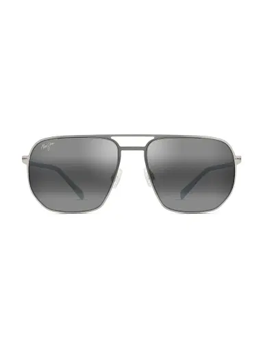 Maui Jim Men's Shark's Cove 55MM Aviator Sunglasses - Titanium | Thumbnail 1