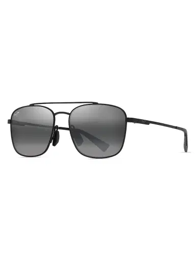 Maui Jim Men's Piwai AF 58MM Square Sunglasses - Matte Black Grey | Thumbnail 3 Maui Jim Men's Piwai AF 58MM Square Sunglasses - Matte Black Grey | Thumbnail 3
