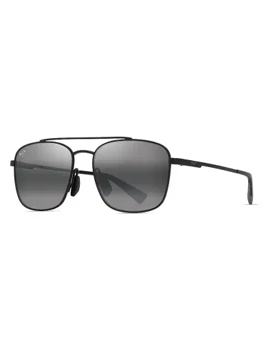 Maui Jim Men's Piwai AF 58MM Square Sunglasses - Matte Black Grey | Thumbnail 1 Maui Jim Men's Piwai AF 58MM Square Sunglasses - Matte Black Grey | Thumbnail 1