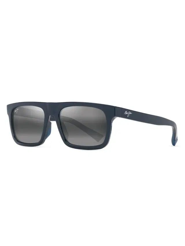 Men's Opio 56MM Square Sunglasses - Matte Navy Blue Grey