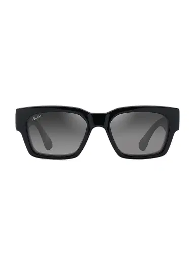 Maui Jim Men's Kenui 53MM Rectangular Sunglasses - Black Light Grey Gradient | Thumbnail 2
