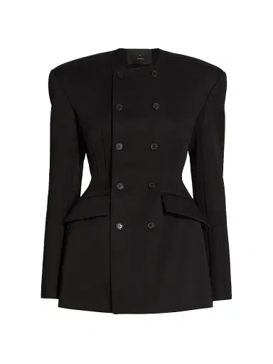 Wardrobe.NYC Women's RHW Double-Breasted Blazer Minidress - Black - Size XXS | Thumbnail 1 Wardrobe.NYC Women's RHW Double-Breasted Blazer Minidress - Black - Size XXS | Thumbnail 1