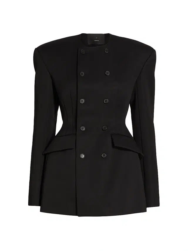 Women's RHW Double-Breasted Blazer Minidress - Black