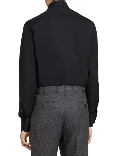 Zegna Men's Trofeo Comfort Cotton Shirt | Thumbnail 3 Zegna Men's Trofeo Comfort Cotton Shirt | Thumbnail 3
