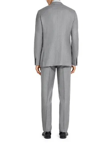 Zegna Men's Oasi Cashmere Suit - Light Grey - Size 46 | Thumbnail 3
