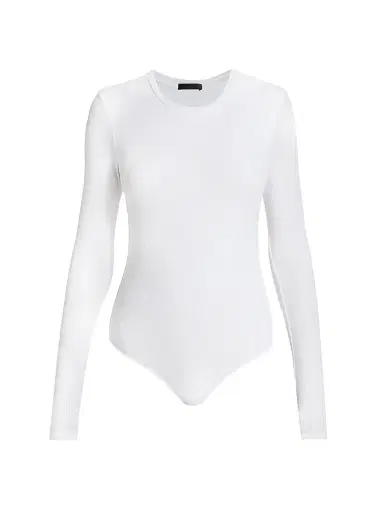 ATM Anthony Thomas Melillo Women's Long Sleeved Bodysuit - White - Size XL | Thumbnail 1