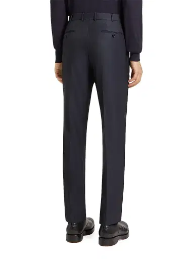 Zegna Men's 15Milmil15 Wool Pants - Navy Blue - Size 44 | Thumbnail 3 Zegna Men's 15Milmil15 Wool Pants - Navy Blue - Size 44 | Thumbnail 3