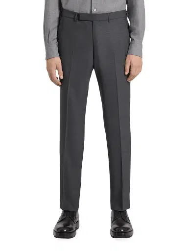 Zegna Men's High Performance Wool Pants - Dark Grey - Size 44 | Thumbnail 2