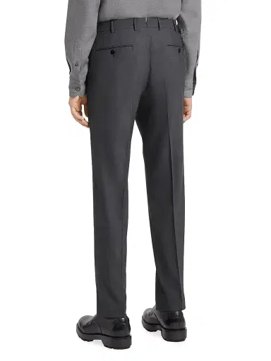 Zegna Men's High Performance Wool Pants - Dark Grey - Size 44 | Thumbnail 3