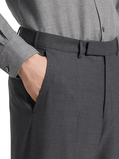 Zegna Men's High Performance Wool Pants - Dark Grey - Size 44 | Thumbnail 4