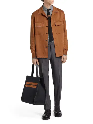 Zegna Men's High Performance Wool Pants - Dark Grey - Size 44 | Thumbnail 5