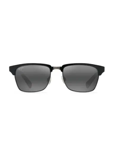 Maui Jim Men's Kawika 54MM Square Sunglasses - Black Grey | Thumbnail 2