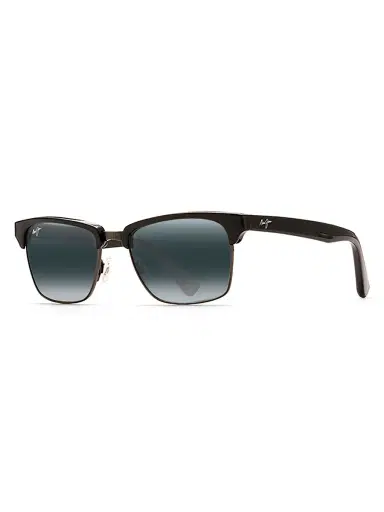 Maui Jim Men's Kawika 54MM Square Sunglasses - Black Grey | Thumbnail 1