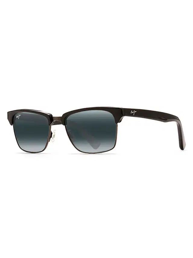 Men's Kawika 54MM Square Sunglasses - Black Grey