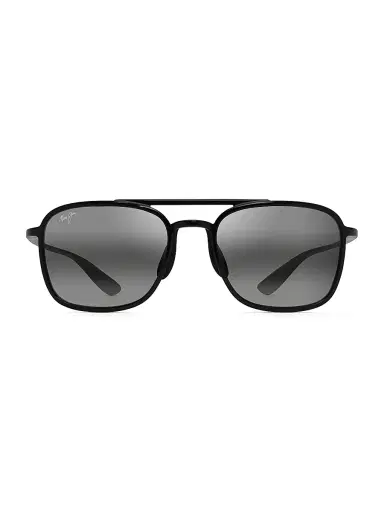 Maui Jim Men's Keokea 55MM Square Sunglasses - Black Grey | Thumbnail 1