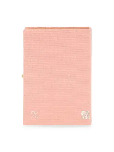Olympia Le-Tan Women's Classics Gone With the Wind Hand-Embroidered Book Clutch - Rose | Thumbnail 3