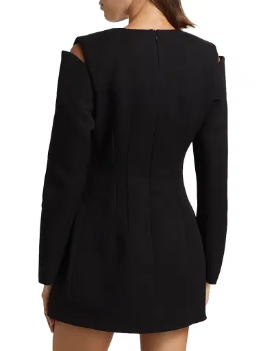 Nonchalant Label Women's Halston Cut-Out Cold-Shoulder Minidress - Black | Thumbnail 5 Nonchalant Label Women's Halston Cut-Out Cold-Shoulder Minidress - Black | Thumbnail 5